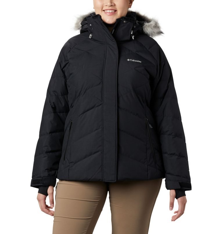 Women\'s Columbia Lay D Down II Jackets Black | Plus Size CA-Q831C
